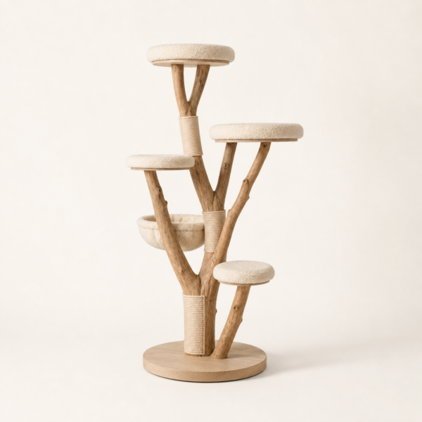 Natural Branch Solid Wood Cat Tree