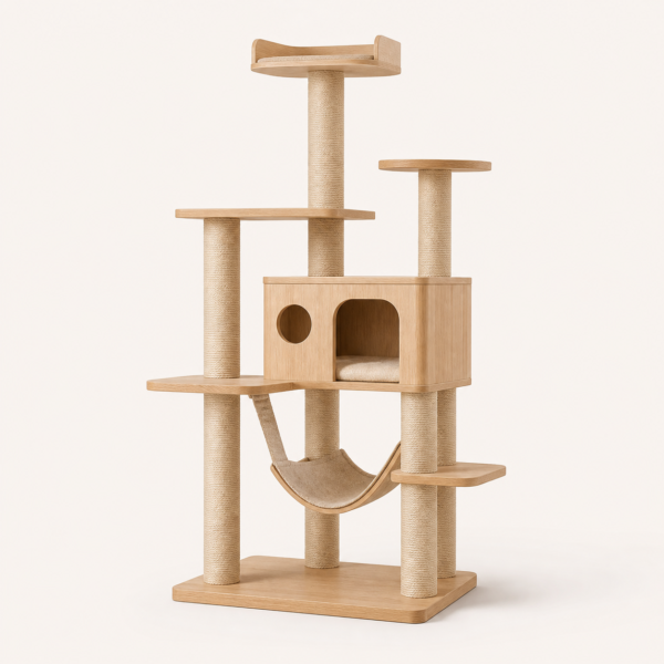 PAWZ Road 180 cm Modern Wooden Cat Tree